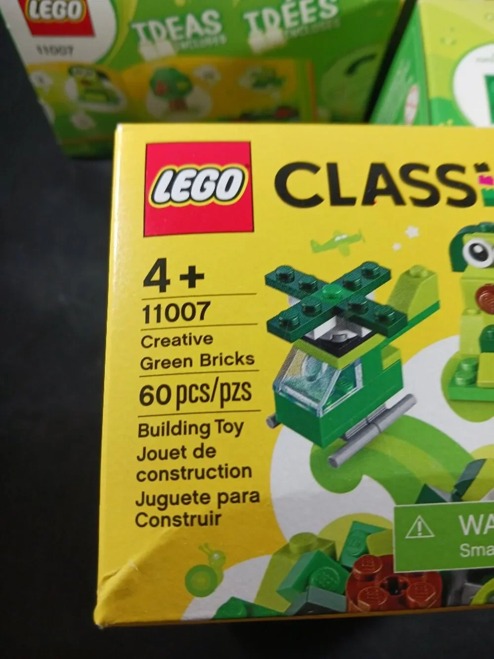 5 Boxes LEGO Classic Creative Green Bricks 60 Piece Building Toy #11007 4+